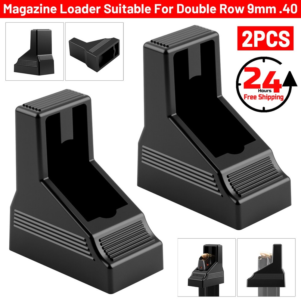 2 Pack Portable Mag Loader for Most Double Stack 9mm & .40 S&W (Polymer)