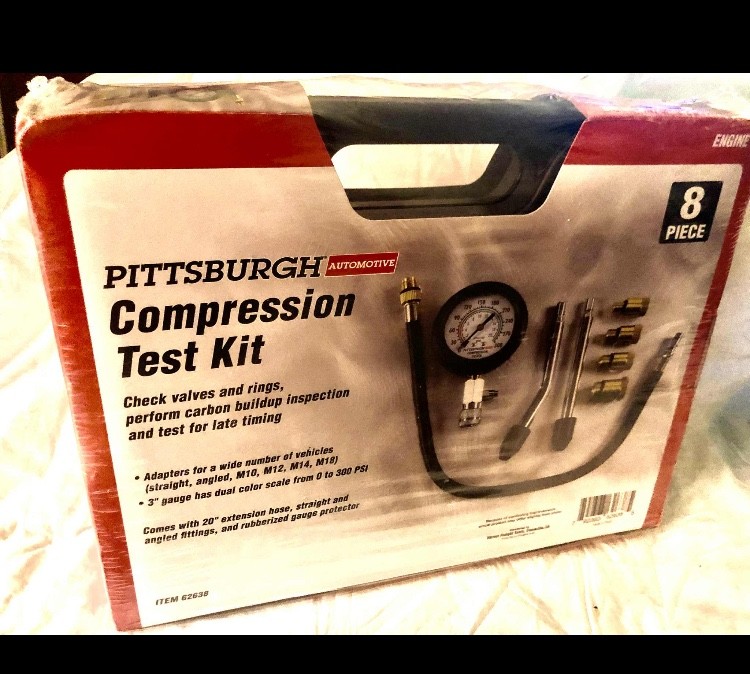 Pittsburgh Automotive 8pc Compression Test Kit by Harbor Freight