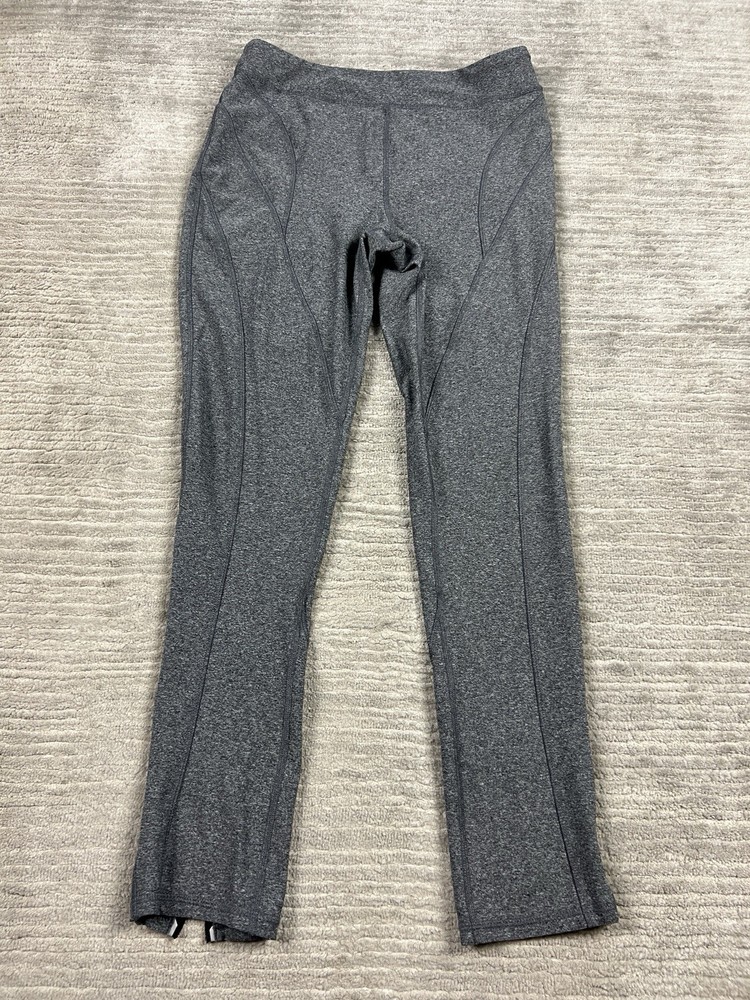 Reactivate Leggings Womens Medium Gray Athletic Pull On Ankle Zip Pocket Back