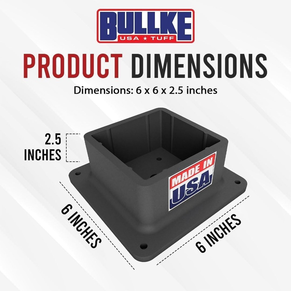 4x4 Post Base Bracket Anchor Plastic Deck Flange Cover (1 Pack)