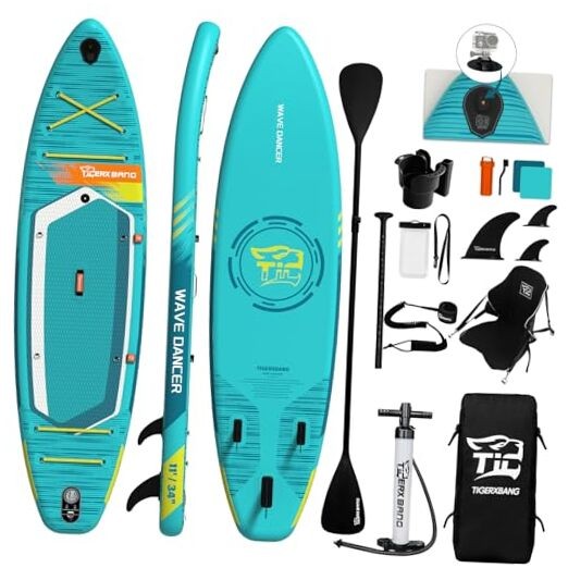 11'6"/11'/10' Inflatable Paddle Board with Complete Accessories, Versatile
