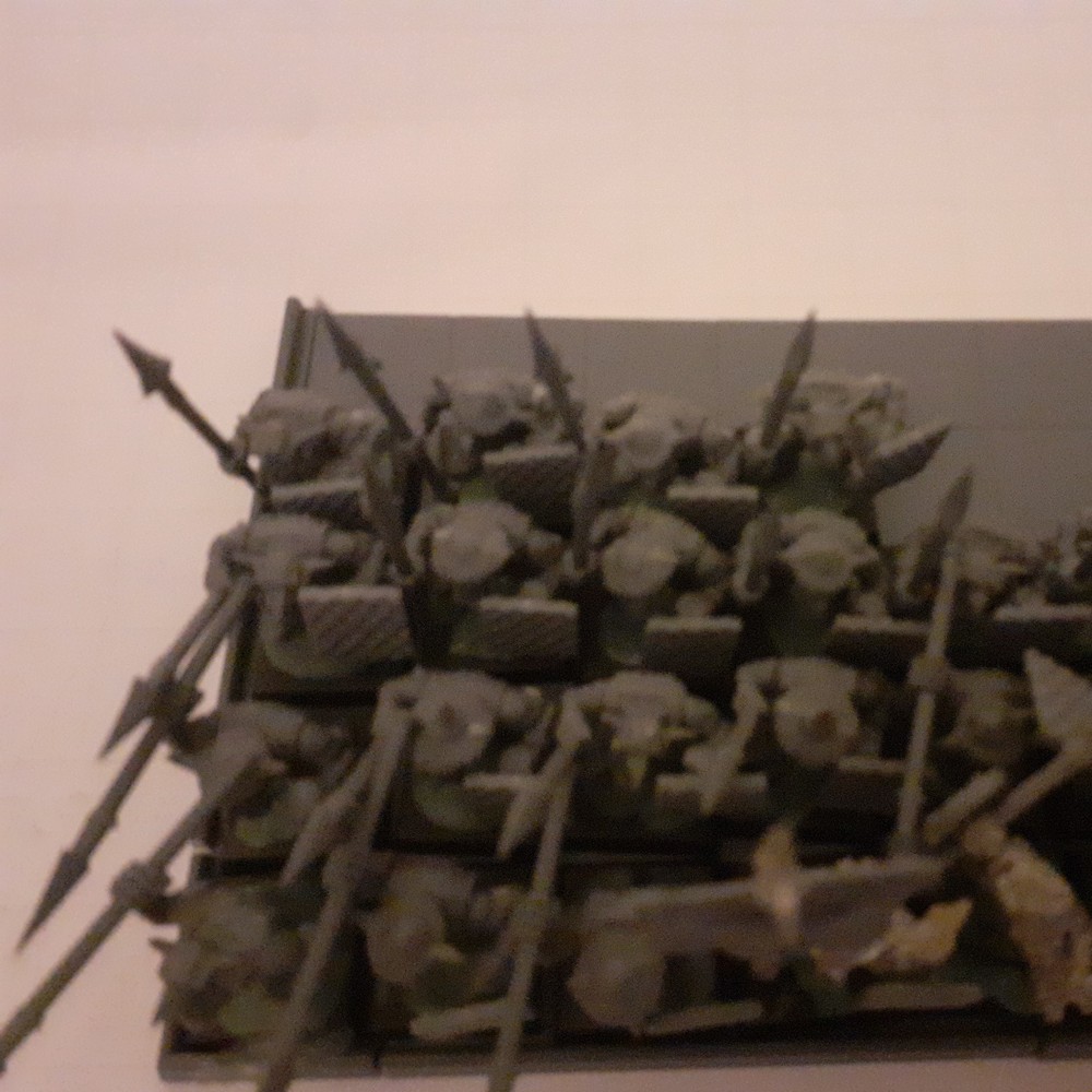 Warhammer Orcs & Goblins 42 Goblin Spearman Horde plastic oop full command