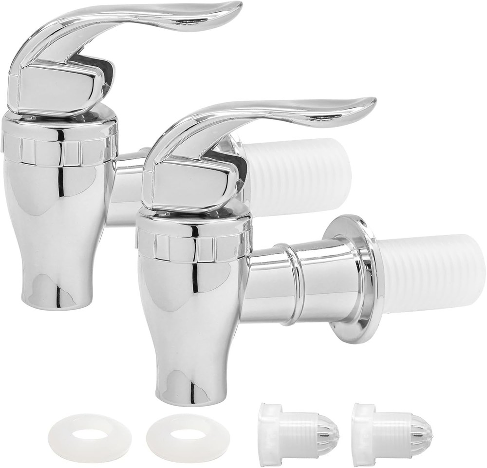 Durable Food-Grade Plastic Replacement Spigots – 2 Pack with Installation Kit