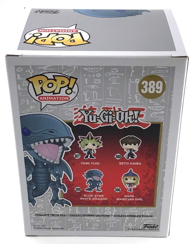 Funko Pop! Yu-Gi-Oh! Blue-Eyes White Dragon #389 with POP Protector