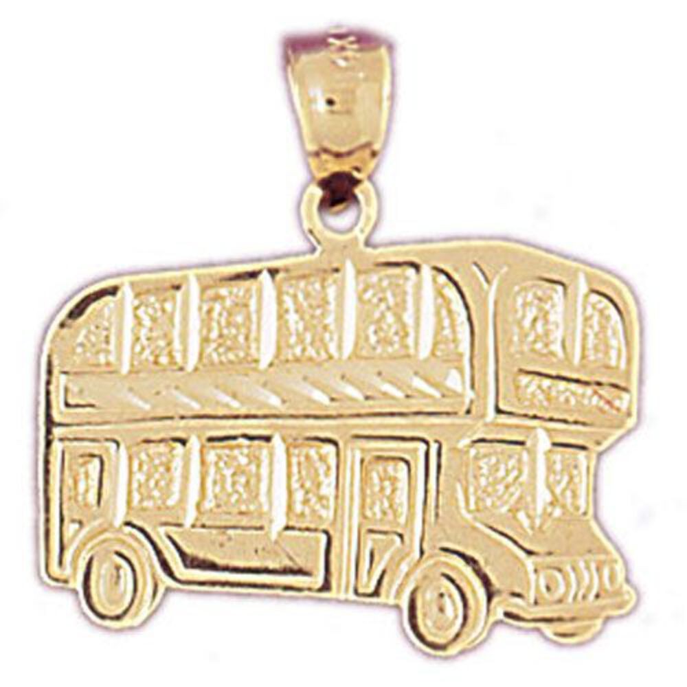 Caravan Rv Charm Pendant 14k Gold (2.2 Grams)