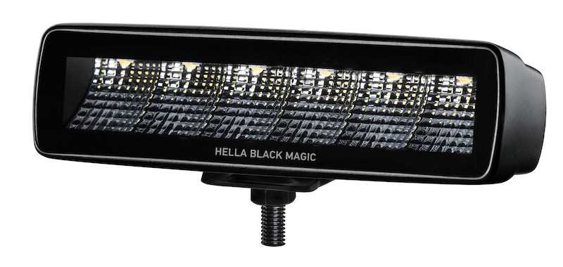 Hella 358176201 Auxiliary Rectangular LED Light - DEUTSCH Plug, Black Housing