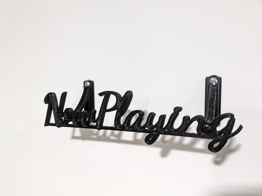 NOW PLAYING - Vinyl Record Display / Wall Mount / Shelf Storage - 3D Printed