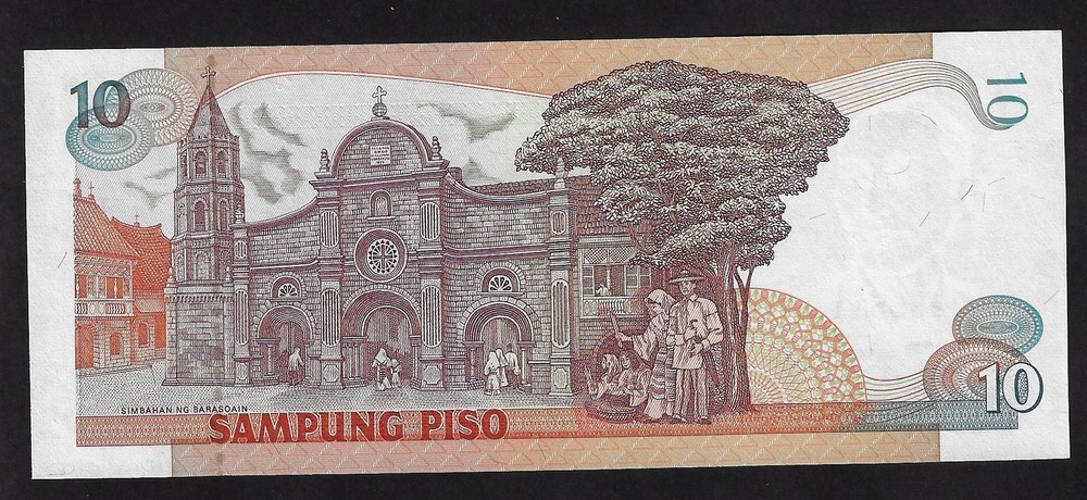 Philippines 10 Piso 1985-94 UNC