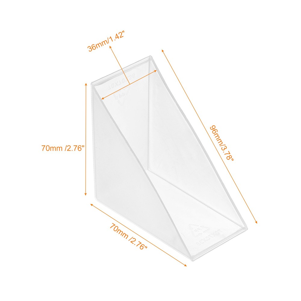 4Pcs Corner Protectors 36x96mm Plastic Right Angle Corner Guards Cushion White