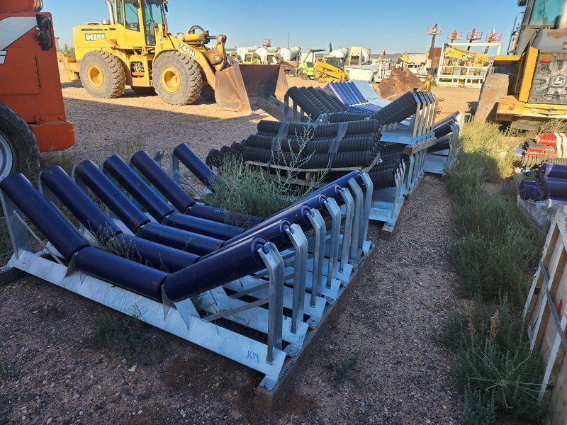 Large Quantity of Conveyor 60 inch Belt Components Return Rollers # 3949