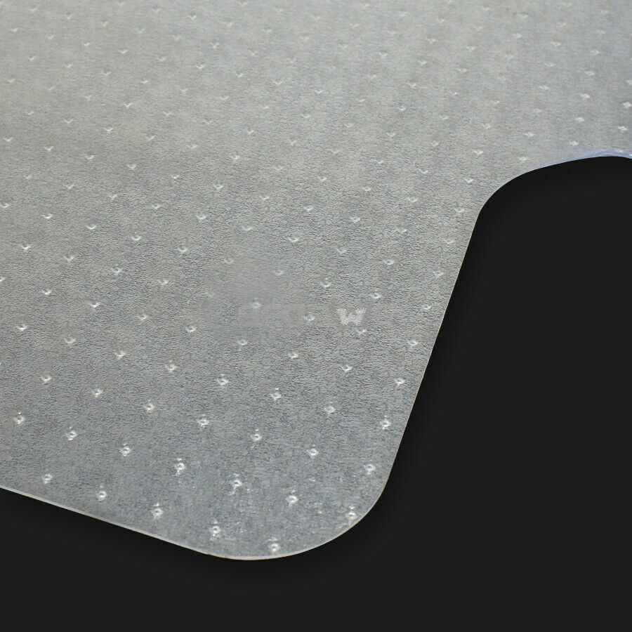 6Pcs 3mm PVC Thicken Chair Mat Protect Floor Rectangular Lip Studded Back Design