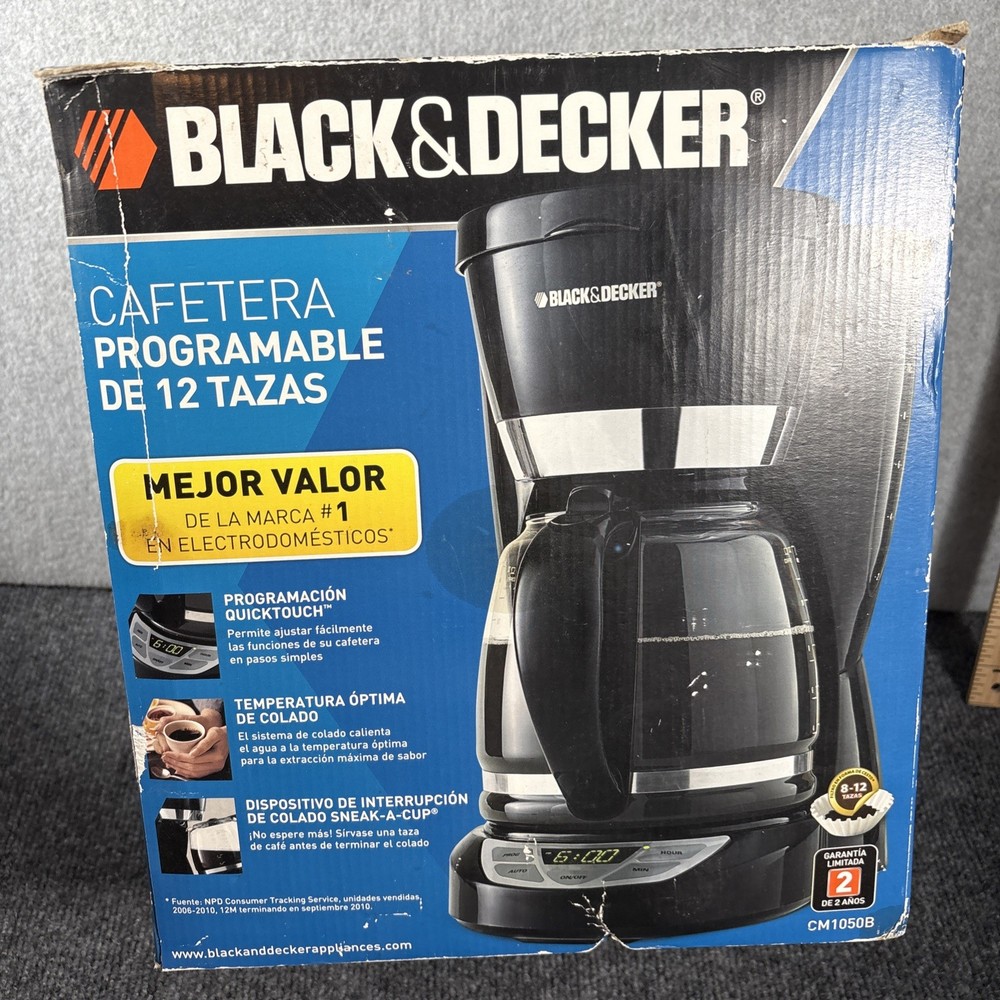 Black & Decker 12 Cup Programmable Coffee Maker Black - Open Box