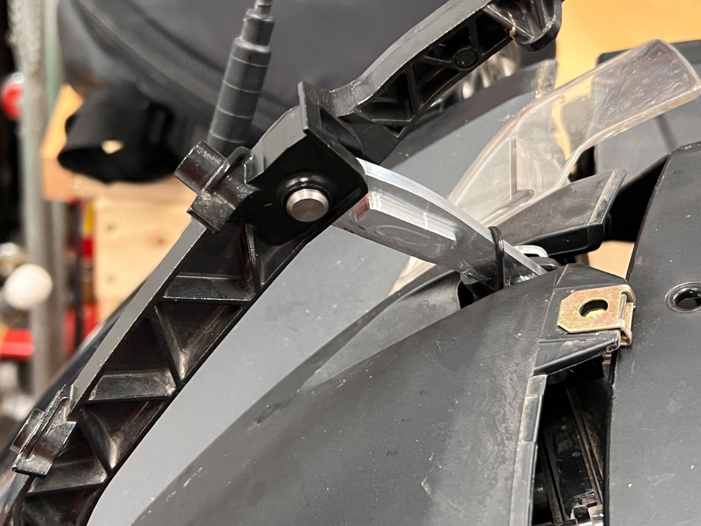 2005-2013 BMW R1200RT Windshield Arms, pair (Right and Left)