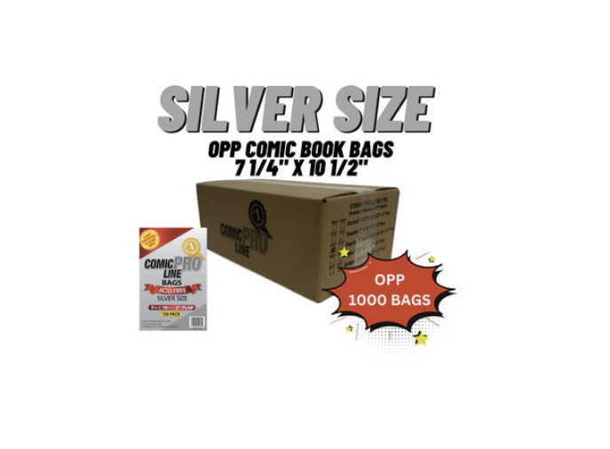 50 Count Pre-Bagged Comic Boards – Silver Age Size | Comic ProLine