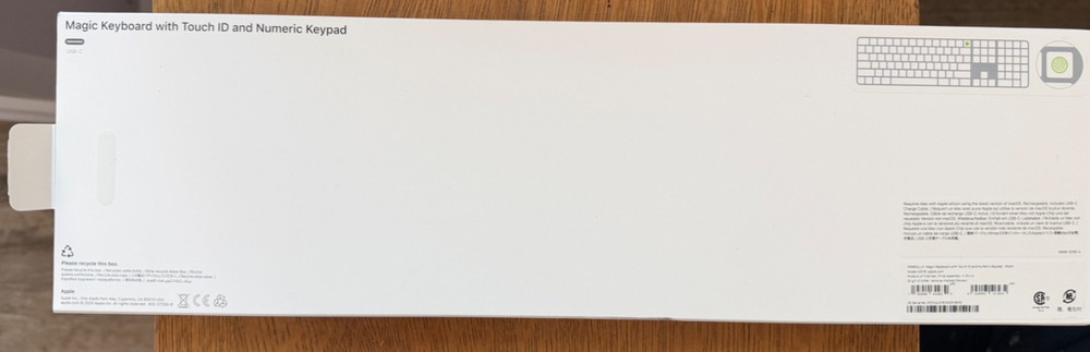 Genuine EMPTY BOX from Apple Magic Keyboard with Touch ID - Black - A3119