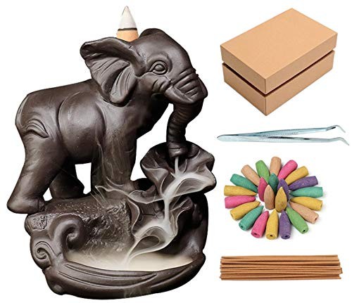 Backflow Incense Burner Holder Handmade Waterfall Incense Cone Sticks Holder