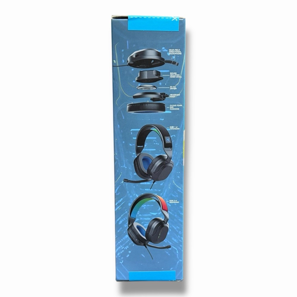 JLab Nightfall Wired Gaming Headset Over Ear, Boom Mic, PS5, PS4, Switch, PC