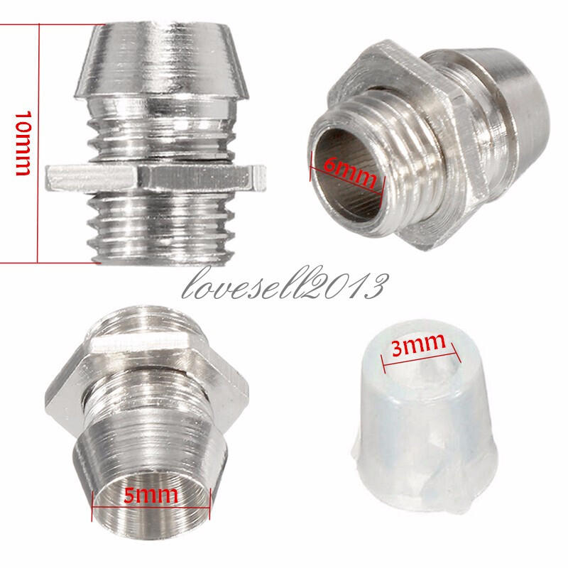 10PCS 5MM Chrome Metal Silver Bezel LED Holder Panel Display Mount Base Rubber