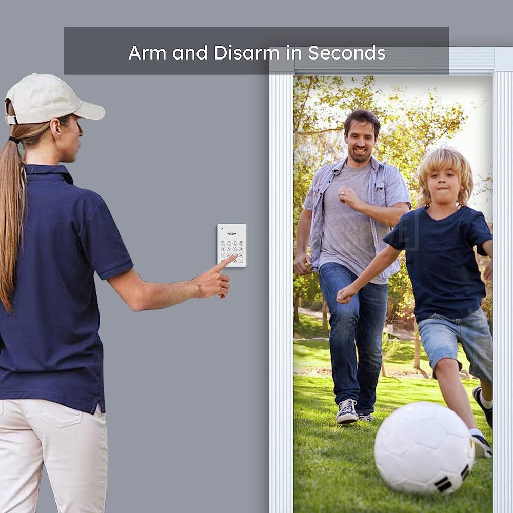 Alarm 7-Piece Home Security Kit – Wireless System With Motion Sensor & Keypad US
