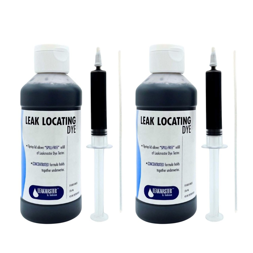 Leakmaster Pool Leak Detection Kit – 8 oz Blue Dye with 2 Count,