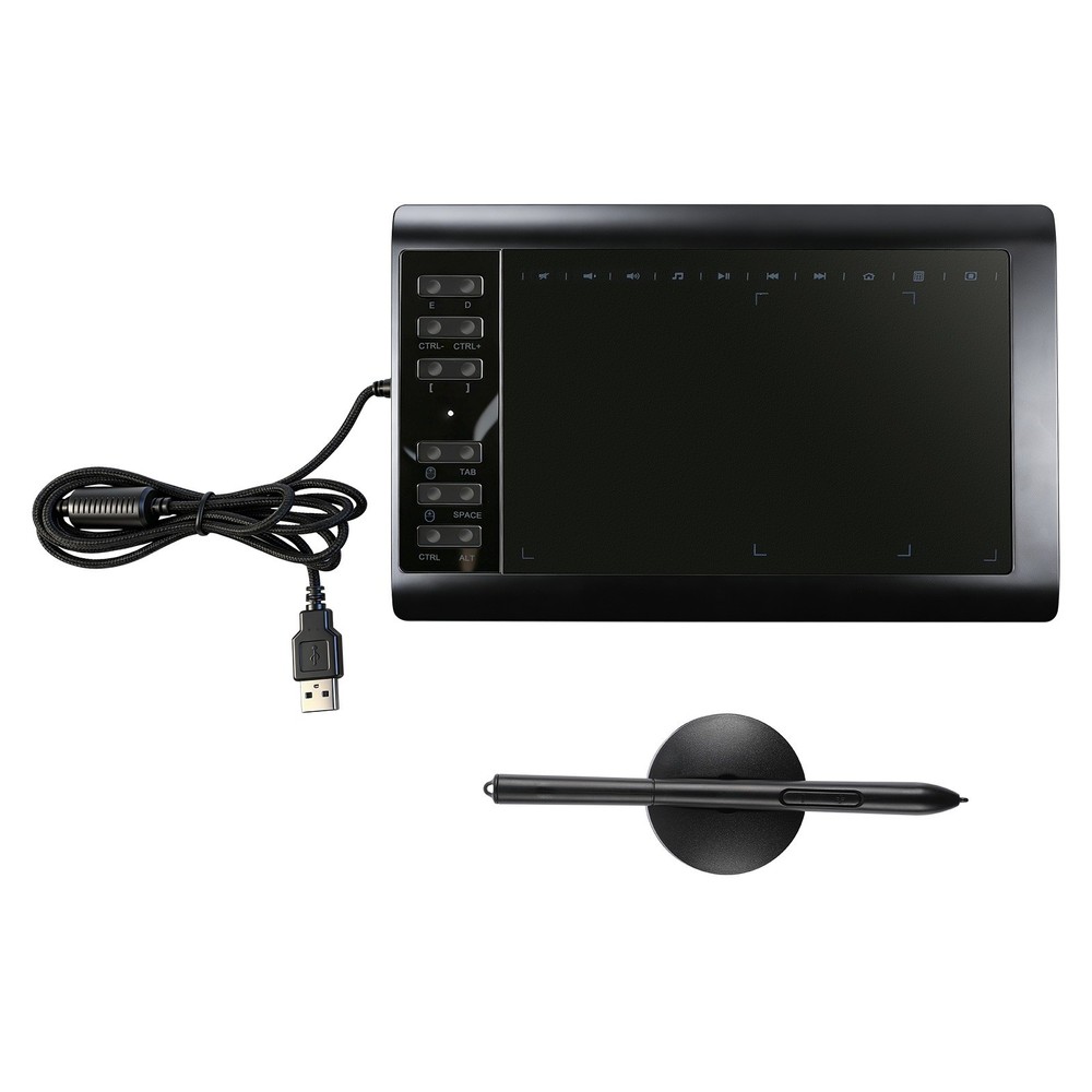 Drawing Tablet Large Area Graphics for Windows/Android/Mac+60°Tilt-Sensitive Pen