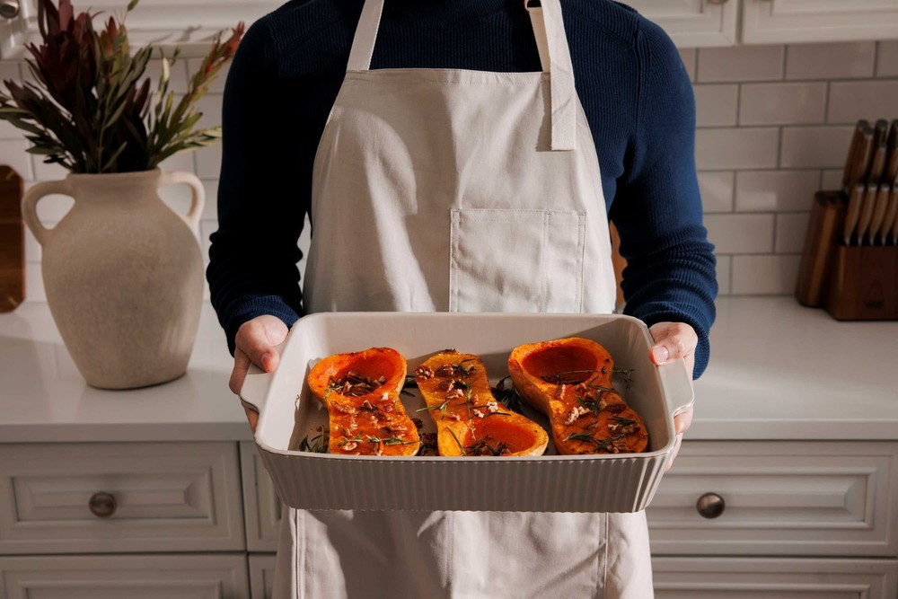 10-Piece Ceramic Bakeware Set Taupe