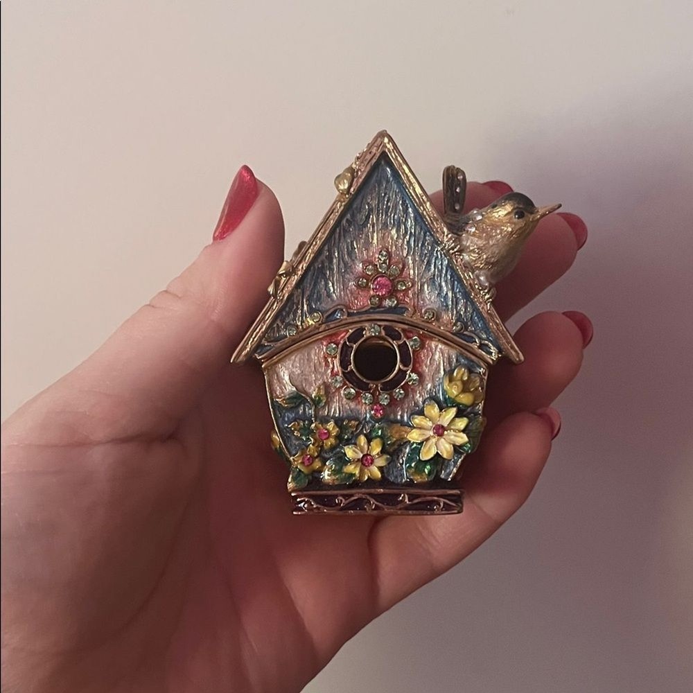 Decorative Birdhouse Trinket Box