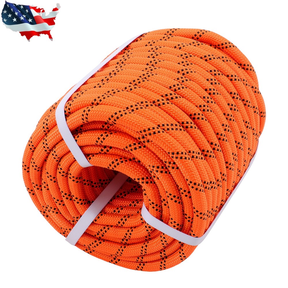 1/2" × 120' 48 Strands Braid Polyester Arborist Bull Rope Pulling Rigging Line