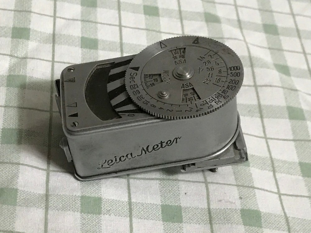 Original Leica Meter Model 1 with Booster cell Light Meter Leitz