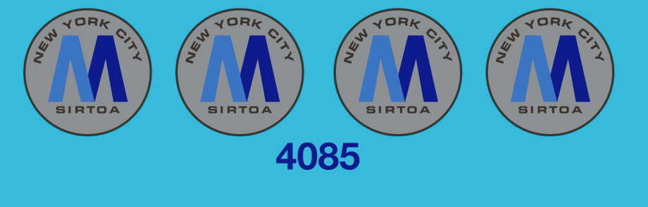 4085 O scale Staten Island decals