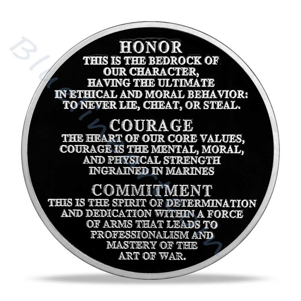 US Navy Special Operations Command Challenge Coin | US Marine Corps Core Values