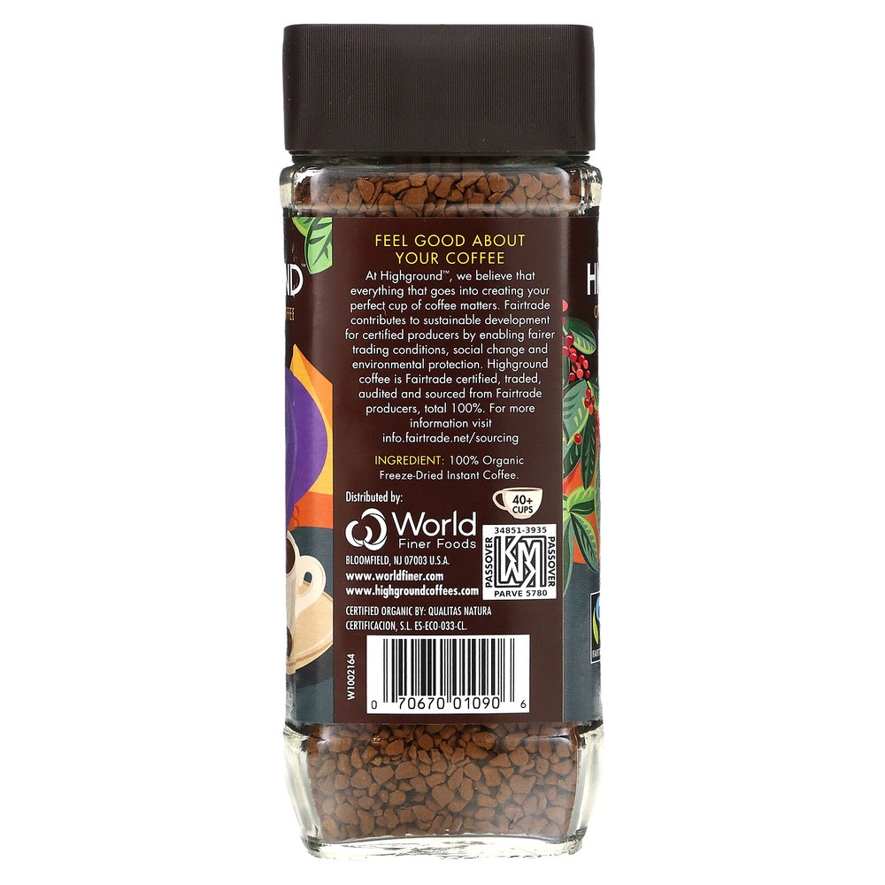 Organic Instant Coffee, Medium Roast, 3.53 oz (100 g)