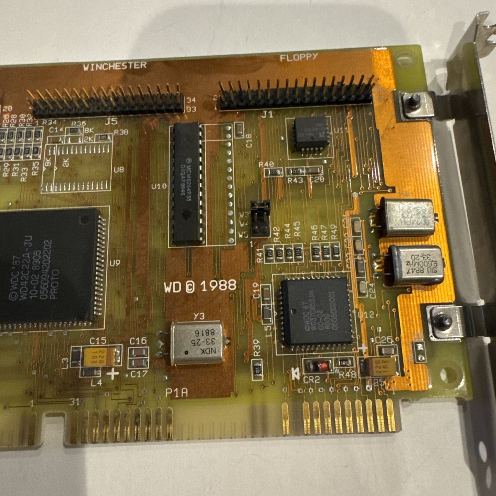Western Digital Multi Controller WD42C22A-JU WINCHESTER 1988 CONTROLLER CARD