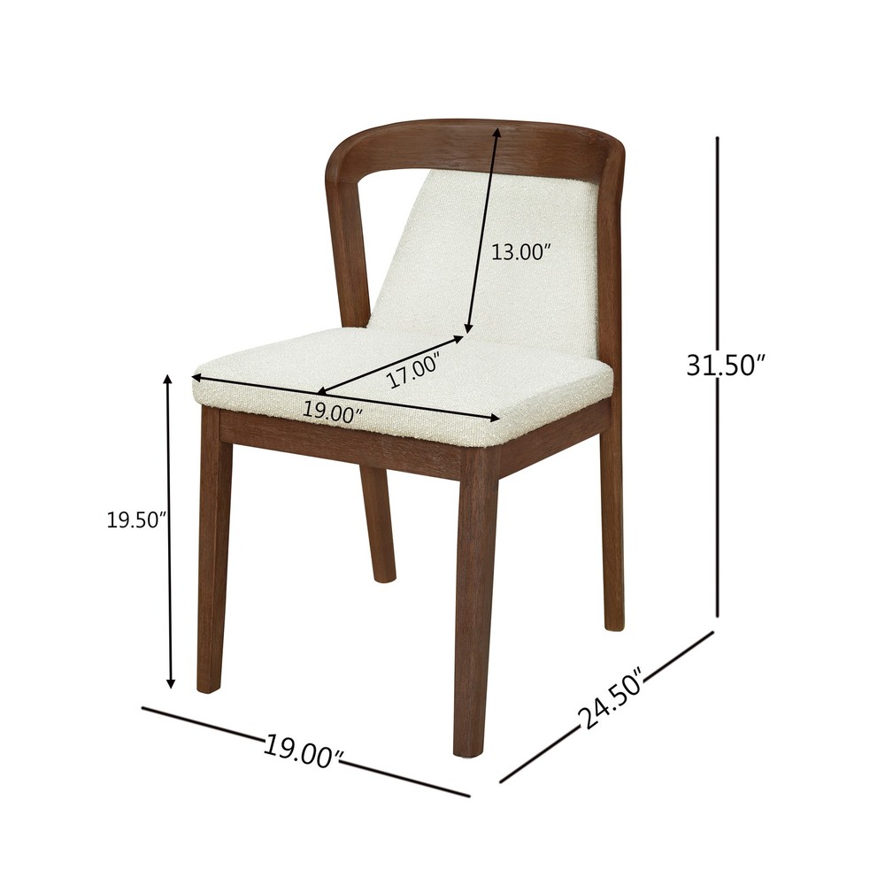 Upholstered Backrest Armless Dining Chairs