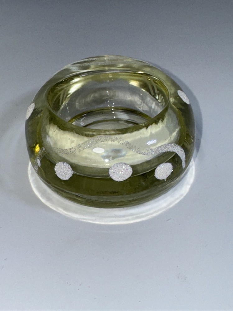 Glass Easter Egg Shaped Tea Light Holders