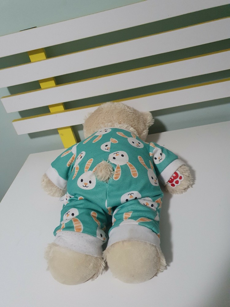 Build A Bear EASTER RABBIT OUTFIT BODY SUIT WHITE TEDDY 2018