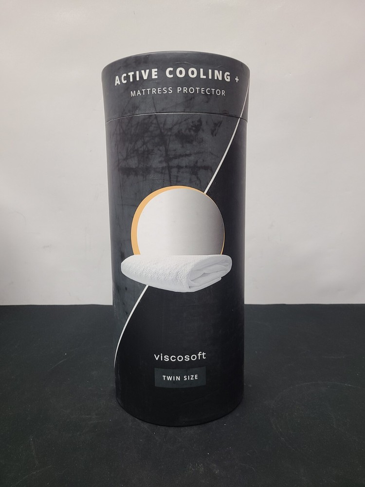 Viscosoft Active Cooling + Mattress Protector Twin Size White New