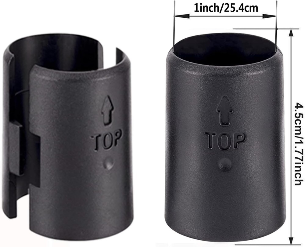 Wire Shelf Lock Clips 20 Pairs Replacement for 1 Inch Post