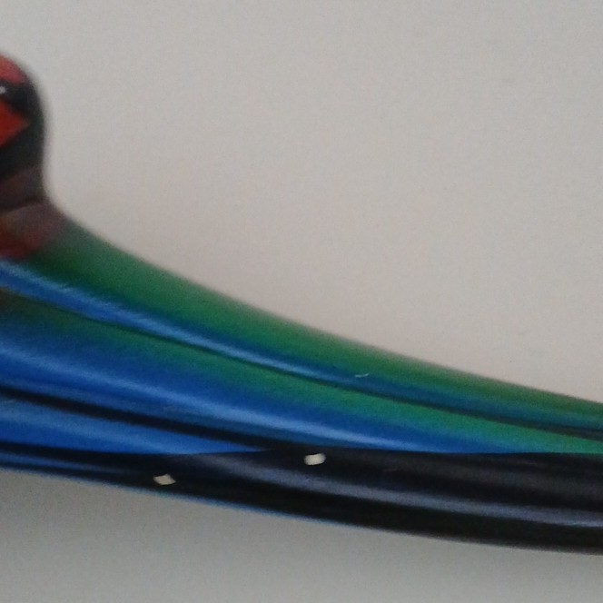 Hand-Painted Ceramic Parrot Figurine, Multicolor, Approx. 14 Inches