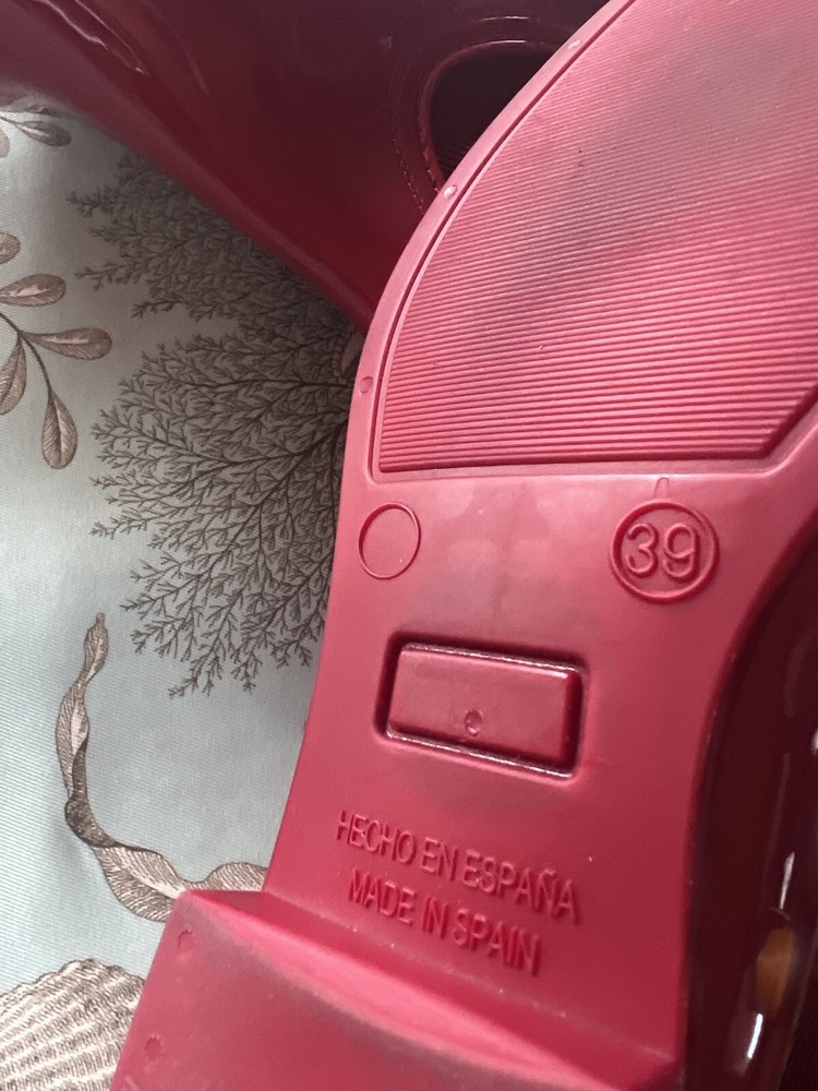 igor Short Red Rain Boots Sz EUR 39