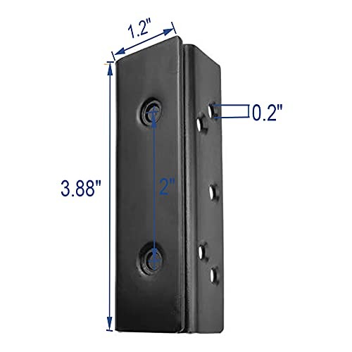 Bed Frame Bed Post Double Hook Slot Bracket, Bed Rail Hardware Attachment