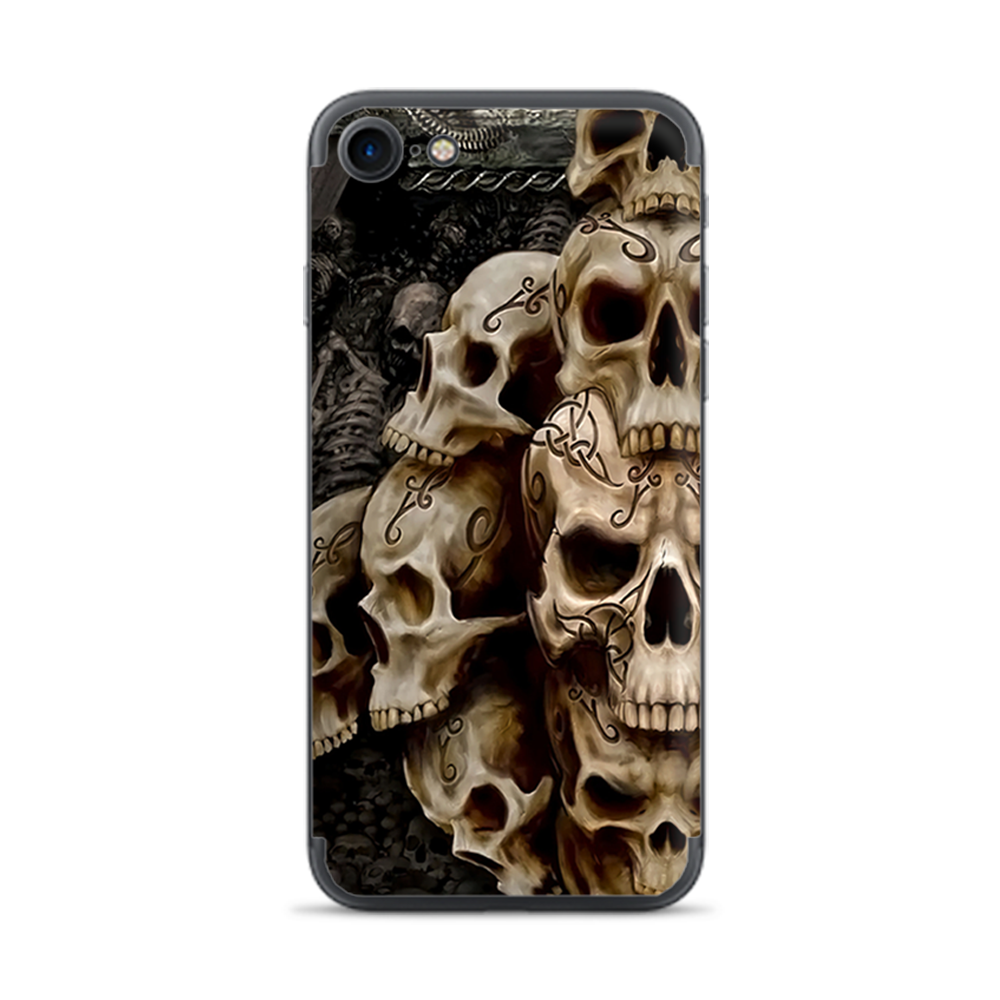 Apple iPhone 7 / 8 Skins Decal Wrap Wicked Skulls Tattooed
