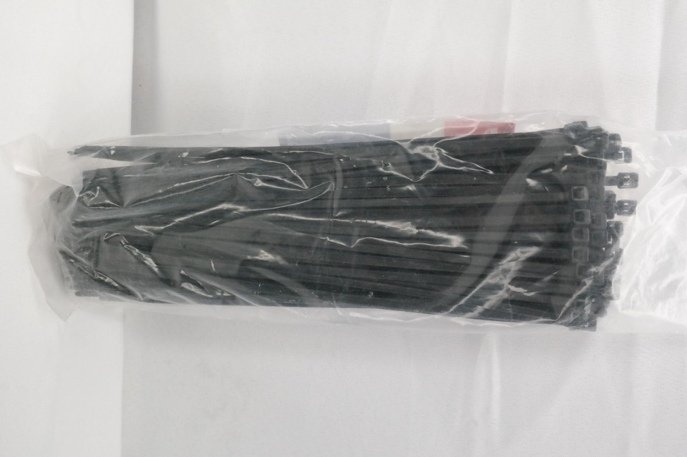 100 Pack Midwest Fastener Connection 08063 Black Cable Ties TF