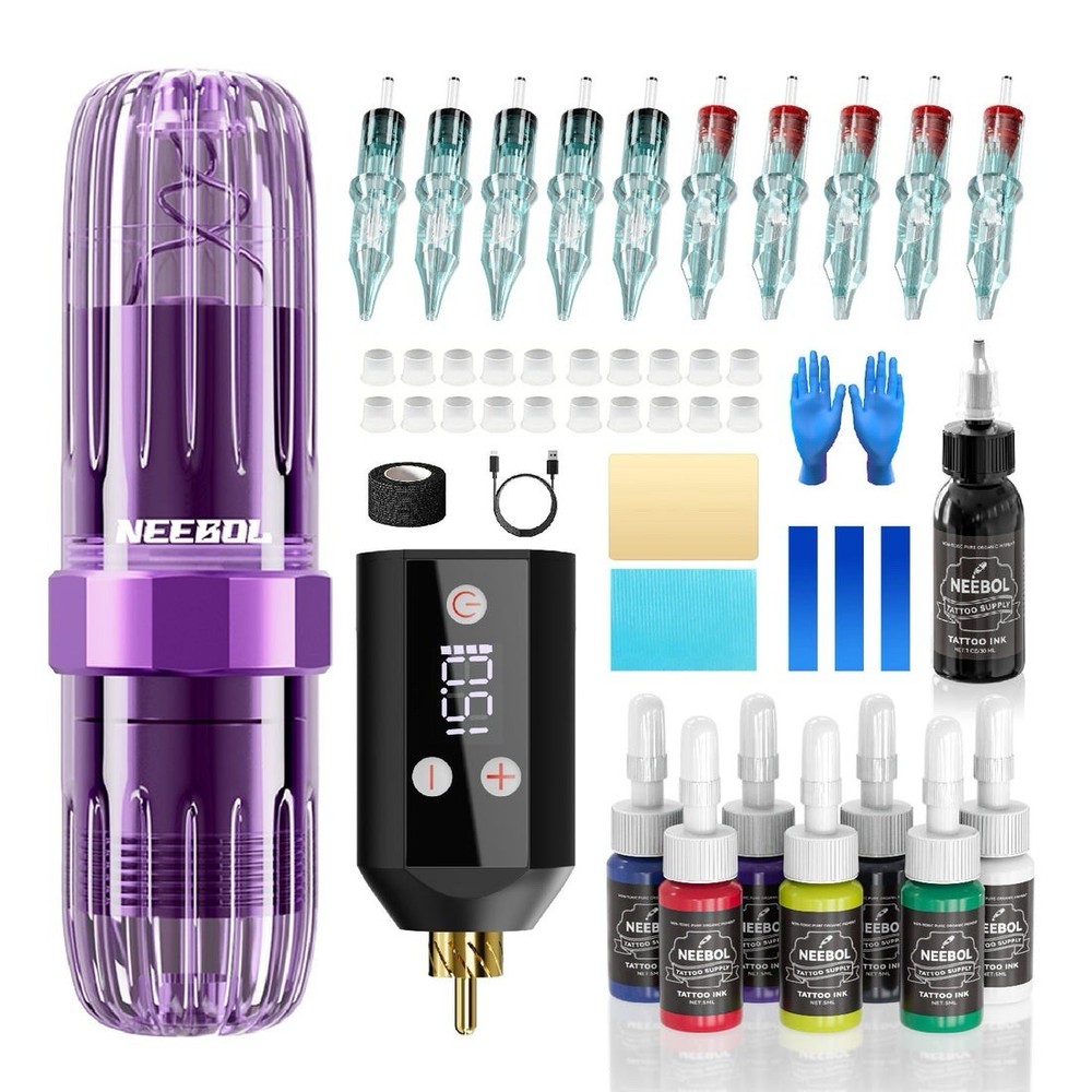 NEEBOL Tattoo Machine Pen  + Starter Kit - NEW!