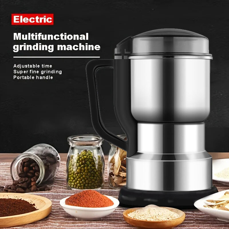 Coffee Bean Grinder Electric Portable Nut Herb Grind Spice Crusher Mill Blender