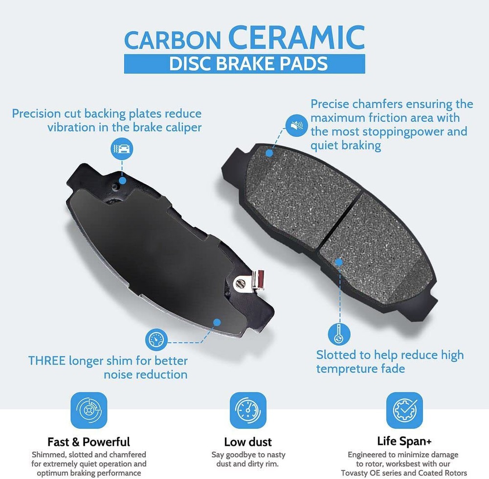 Rear Brake Pad Set Premium Ceramic For BMW E82 E84 E88 E90 E91 E92