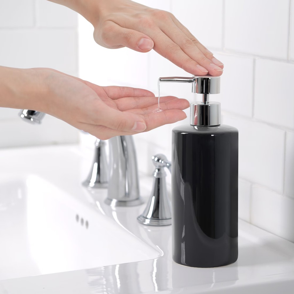 Ceramic lotion pump bathroom soap dispenser accessory