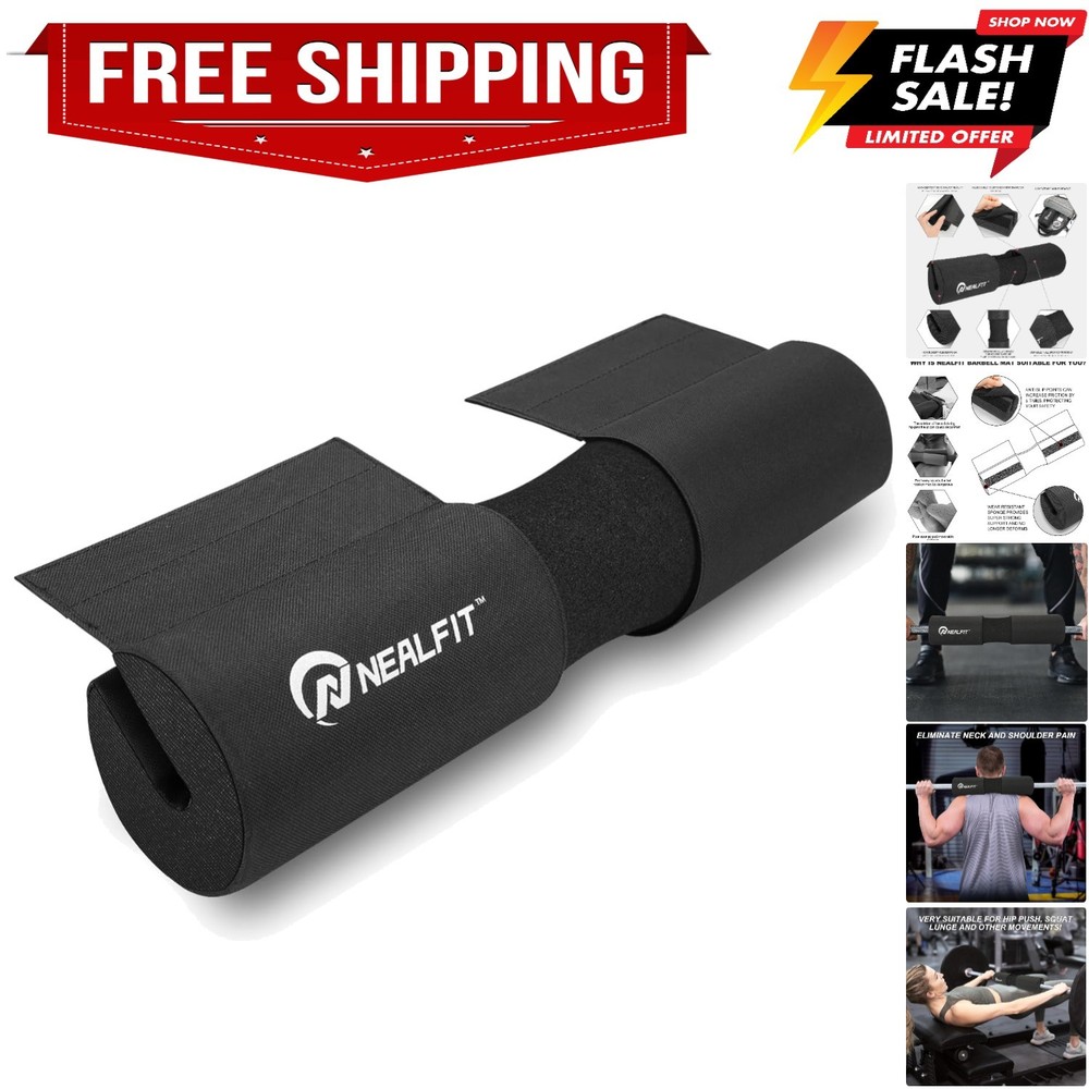 Squat Pad with Thick Nylon Padding, Hip Thrust Pad for Squats, Lunges, Neck S...