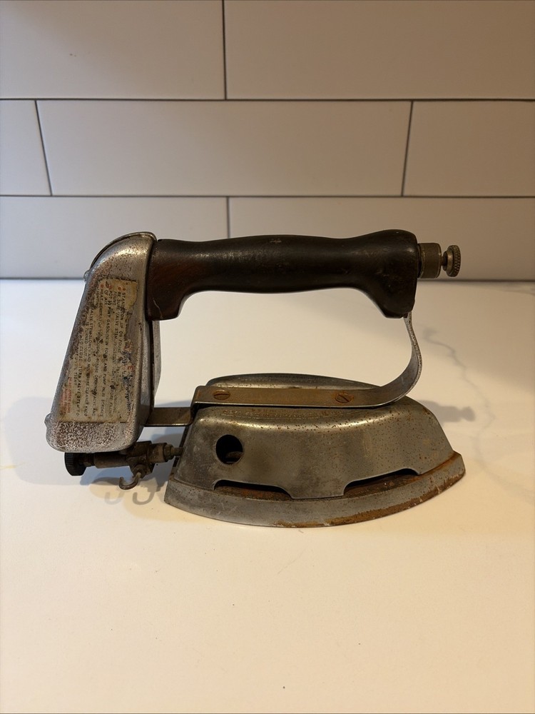 Vintage Diamond Gas Powered Iron Untested