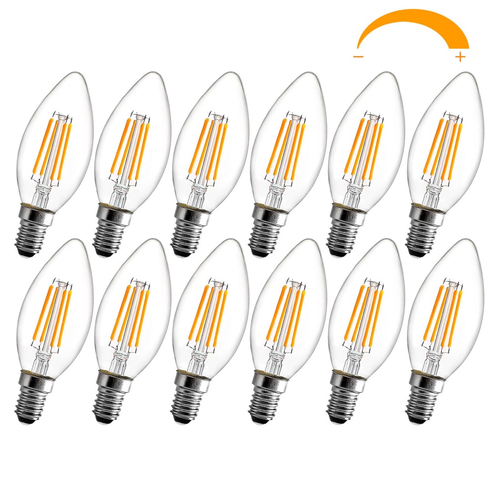 BRIMAX E12 LED Candle Light Bulbs Candelabra Chandelier Bulb Replacement 40W 60W